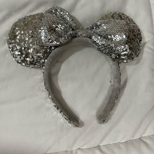 Silver Disney ears from Disneyland